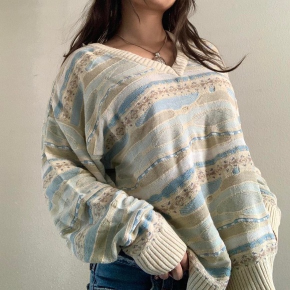 Sweaters - Luciano Chiari Coogi Inspired Knit Sweater Size L